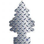 LITTLE TREES Car Air Freshener | Hanging Paper Tree for Home or Car | Pure Steel | 12 Pack